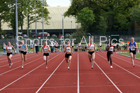 Womens under-17s 100 metres, 2019 North Eastern Track and Field Champs., Middlesbrough. Photo:  David T. Hewitson/Sports for All Pics